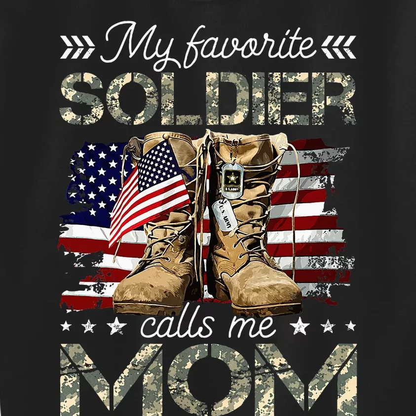 Soldier Mom Army Graduation Mom Kids Sweatshirt