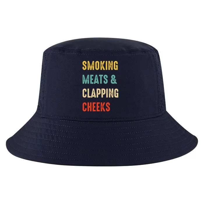 Smoking Meats And Clapping Cheeks Funny BBQ Meat Smoking Cool Comfort Performance Bucket Hat