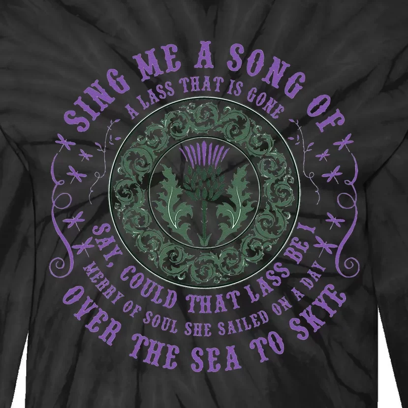 Sing Me A Song Of A Lass That Is Gone Dragonfly Tie-Dye Long Sleeve Shirt