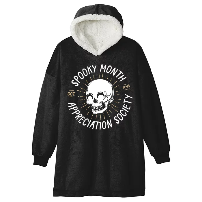 Spooky Month Appreciation Society Hooded Wearable Blanket