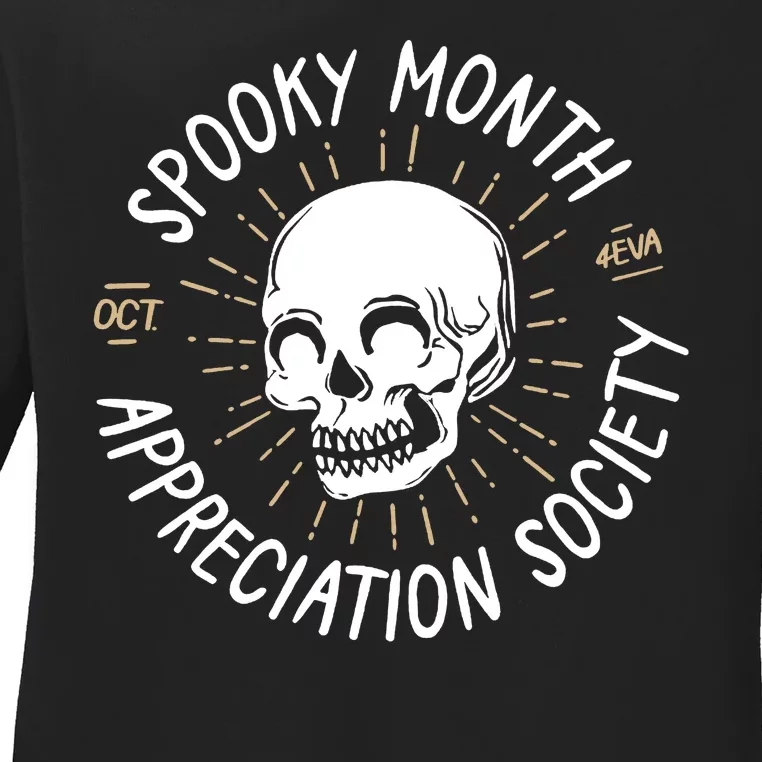 Spooky Month Appreciation Society Ladies Long Sleeve Shirt