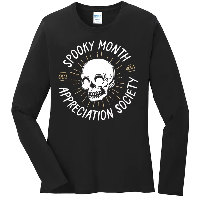 Spooky Month Appreciation Society Ladies Long Sleeve Shirt