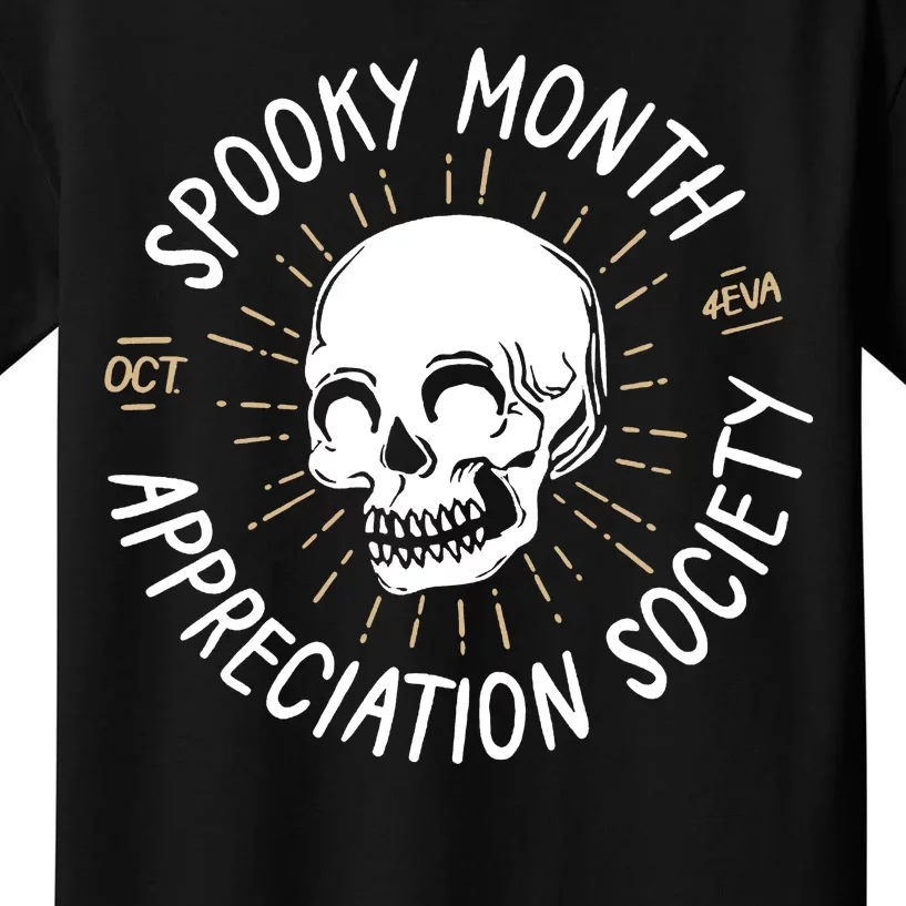 Spooky Month Appreciation Society Kids T-Shirt