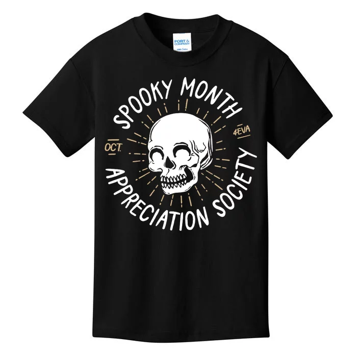 Spooky Month Appreciation Society Kids T-Shirt