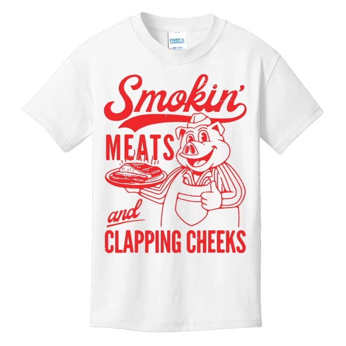 Smokin Meats And Clapping Cheeks Kids T-Shirt