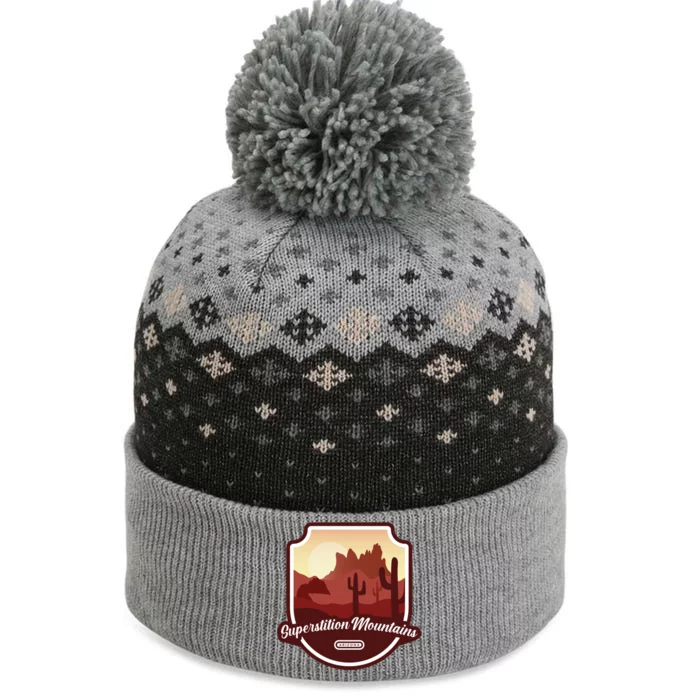 Superstition Mountains Arizona Gift The Baniff Cuffed Pom Beanie