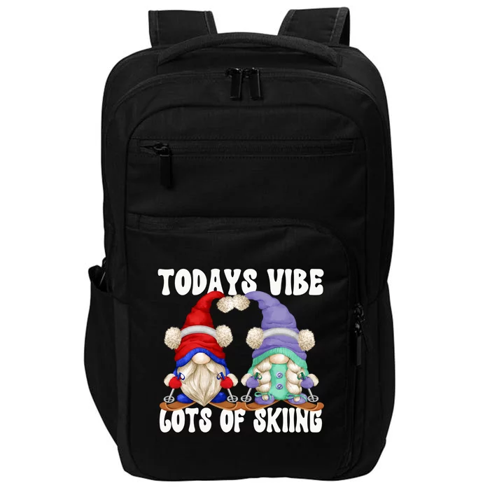 Ski Mom And Dad Gnome Graphic With Sayings Gnomies Love Skiing Gift Impact Tech Backpack