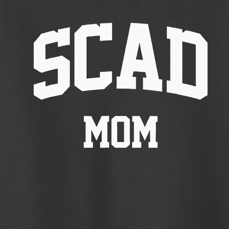 SCAD Mom Arch College University Font Toddler T-Shirt