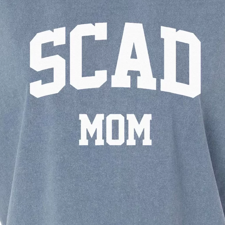 SCAD Mom Arch College University Font Garment-Dyed Women's Muscle Tee