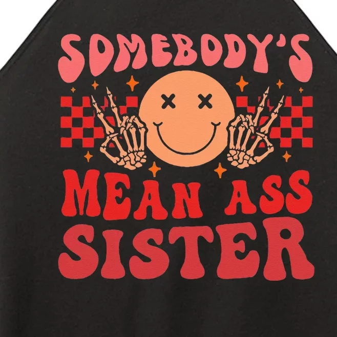 somebody's mean ass sister Women’s Perfect Tri Rocker Tank