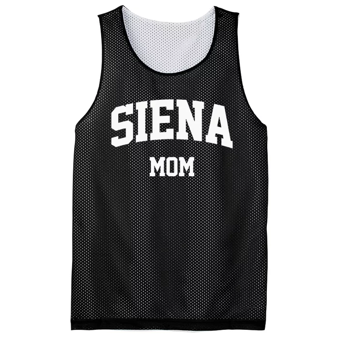 Siena Mom Arch College University Font Mesh Reversible Basketball Jersey Tank