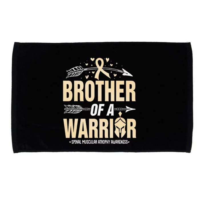 Spinal Muscular Atrophy Brother Of A Warrior Ivory Ribbon Microfiber Hand Towel