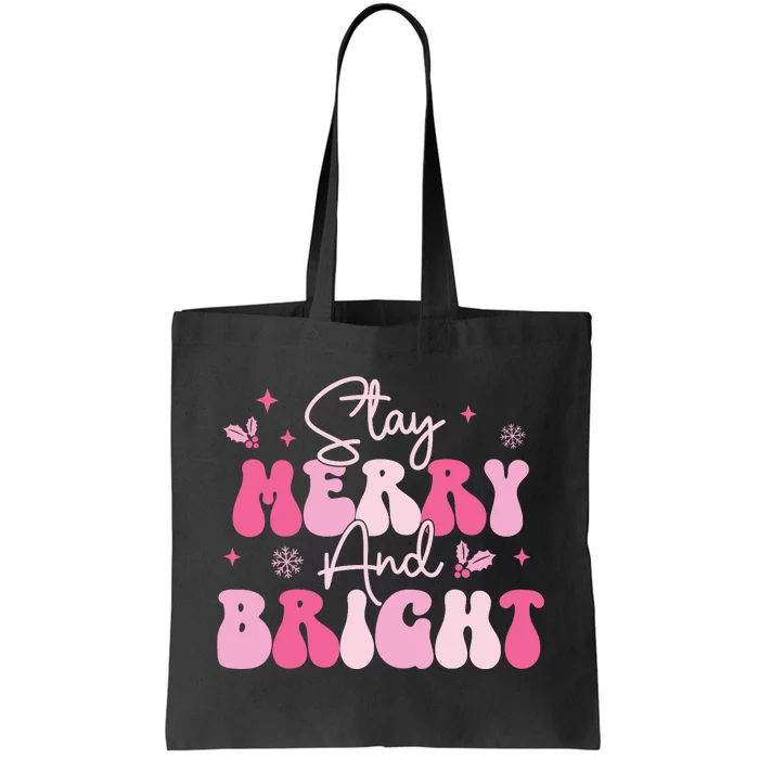 Stay Merry And Bright Retro Christmas Christmas Tote Bag