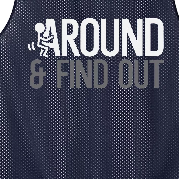 Stick Man Around And Find Out Fafo Mesh Reversible Basketball Jersey Tank