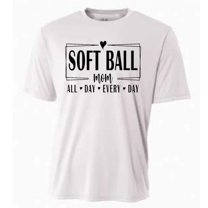 Softball Mom All Day Everyday Softball Mom Era Mothers Day Cooling Performance Crew T-Shirt