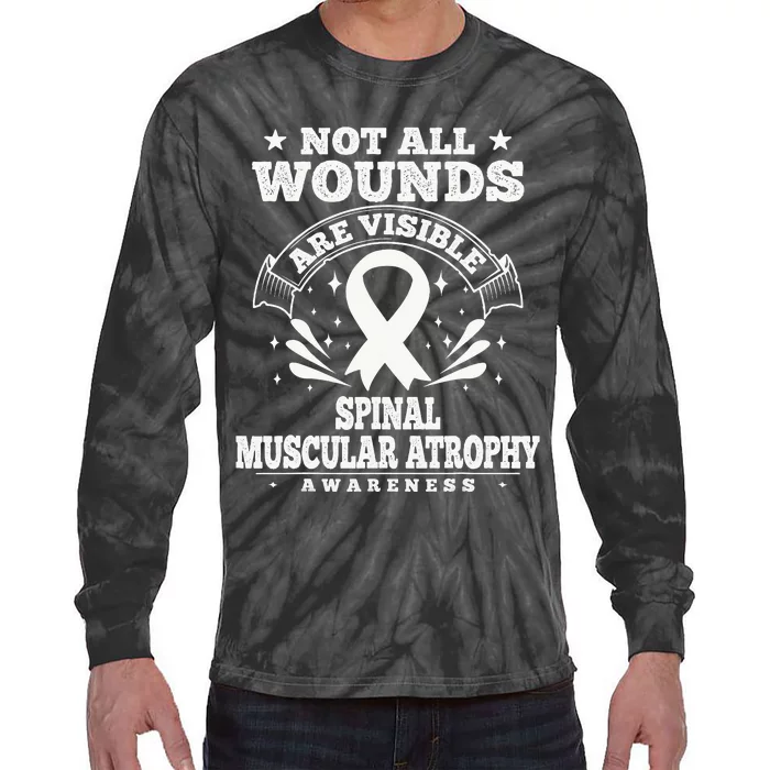 Spinal Muscular Atrophy Warriors SMA Awareness Tie-Dye Long Sleeve Shirt