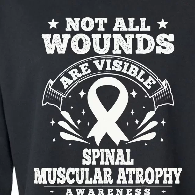 Spinal Muscular Atrophy Warriors SMA Awareness Cropped Pullover Crew