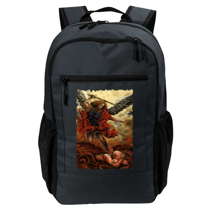 Saint Michael ArchAngel Painting Daily Commute Backpack