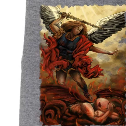 Saint Michael ArchAngel Painting Doggie 3-End Fleece Hoodie