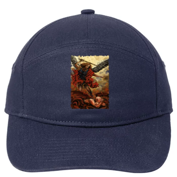 Saint Michael ArchAngel Painting 7-Panel Snapback Hat