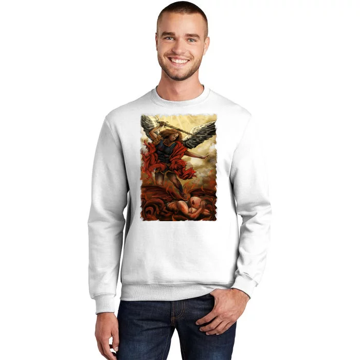 Saint Michael ArchAngel Painting Sweatshirt