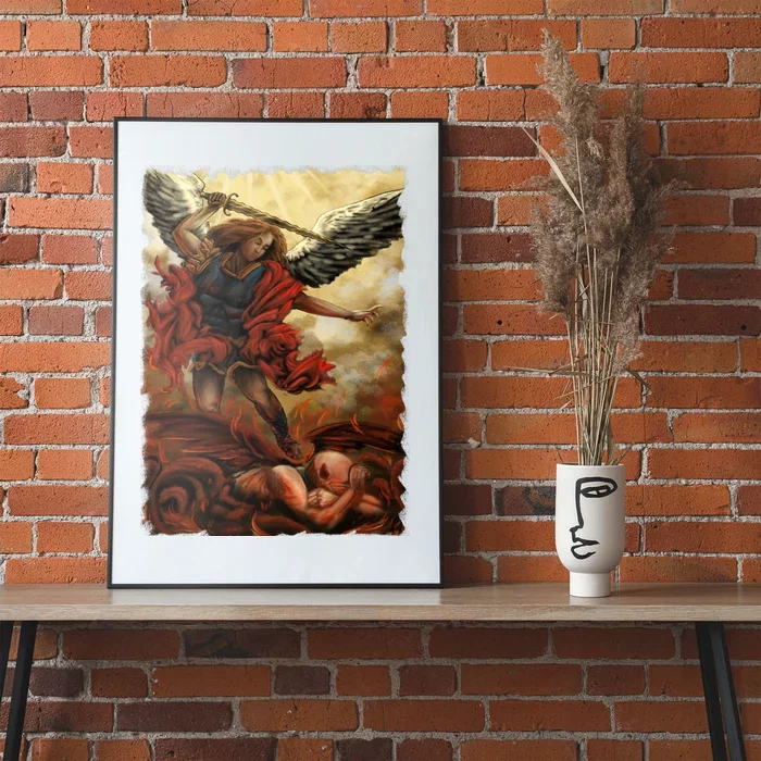 Saint Michael ArchAngel Painting Poster