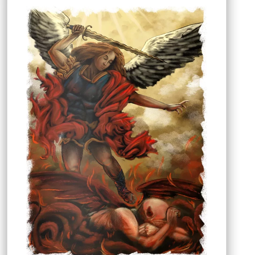 Saint Michael ArchAngel Painting Poster