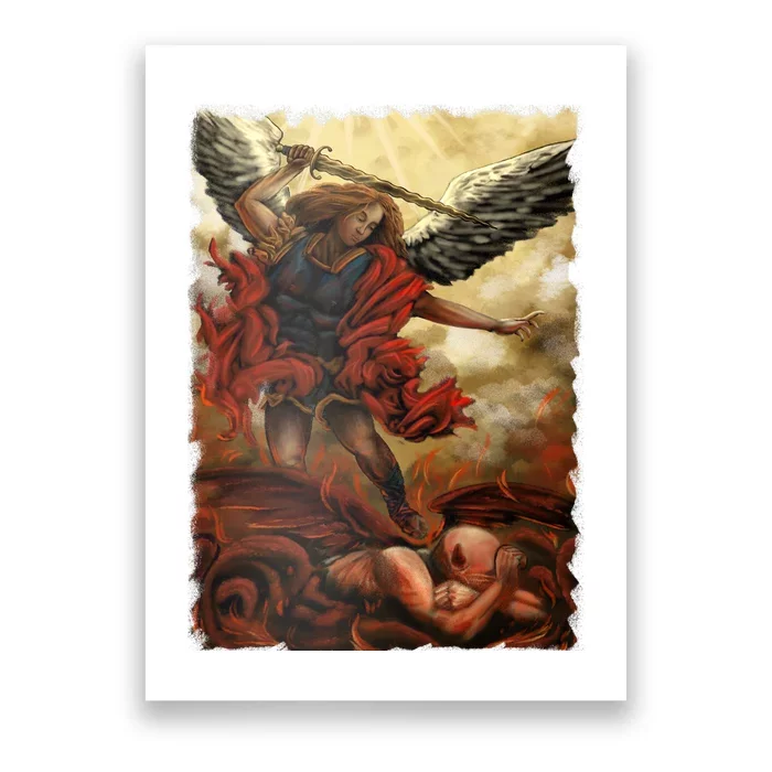 Saint Michael ArchAngel Painting Poster