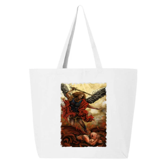 Saint Michael ArchAngel Painting 25L Jumbo Tote