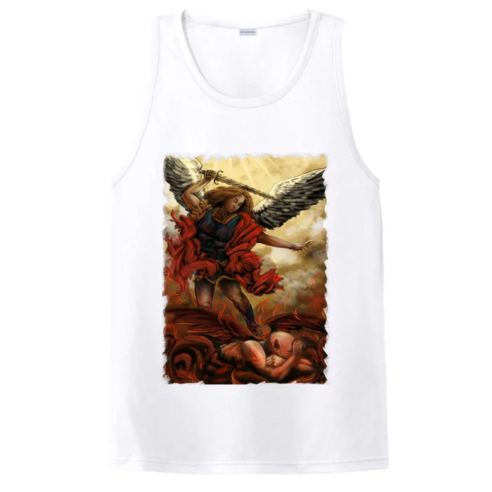 Saint Michael ArchAngel Painting Performance Tank