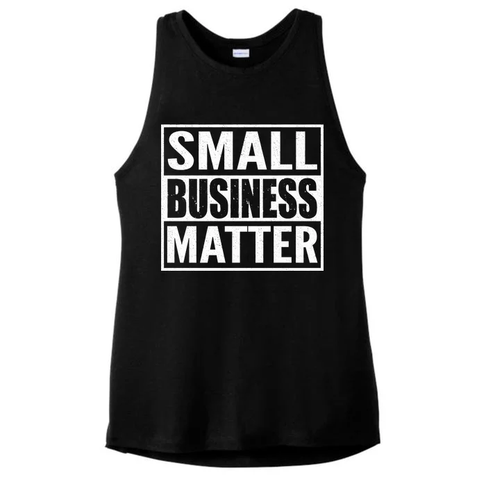 Small Business Matter Ladies Tri-Blend Wicking Tank