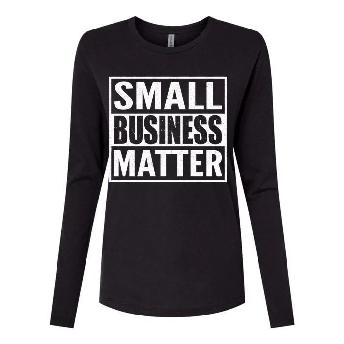 Small Business Matter Womens Cotton Relaxed Long Sleeve T-Shirt