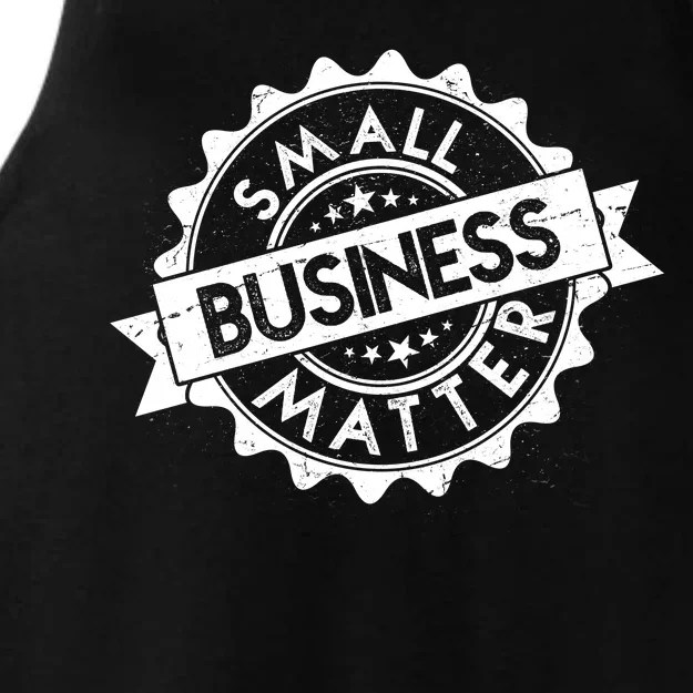 Small Business Matter Stamp Emblem Ladies Tri-Blend Wicking Tank