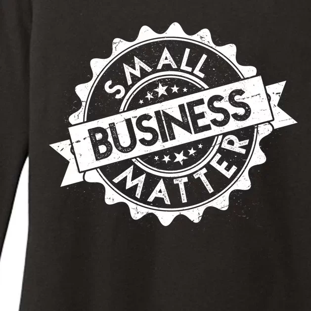 Small Business Matter Stamp Emblem Womens CVC Long Sleeve Shirt