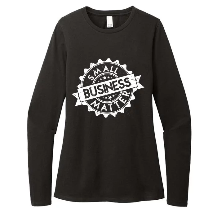 Small Business Matter Stamp Emblem Womens CVC Long Sleeve Shirt