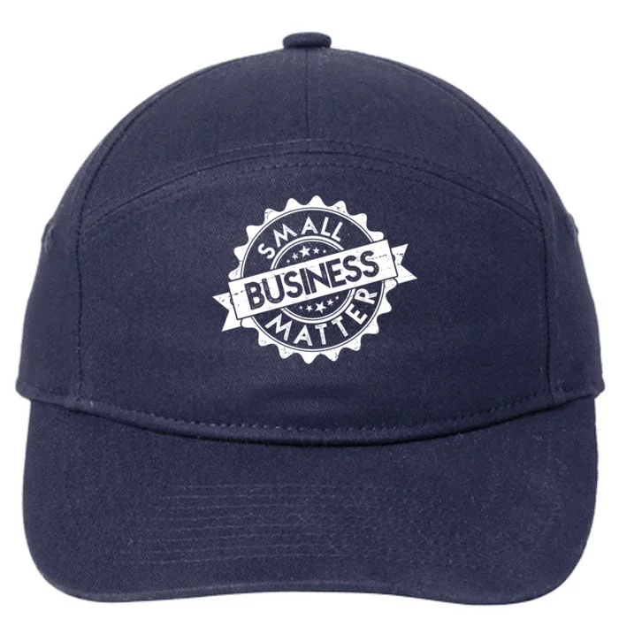 Small Business Matter Stamp Emblem 7-Panel Snapback Hat