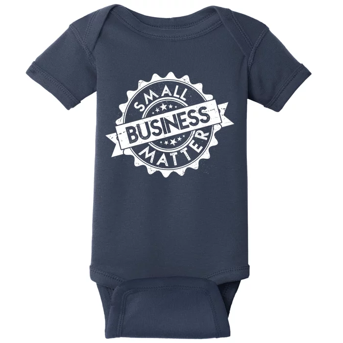 Small Business Matter Stamp Emblem Baby Bodysuit