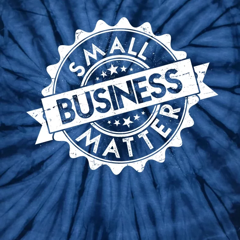 Small Business Matter Stamp Emblem Tie-Dye T-Shirt