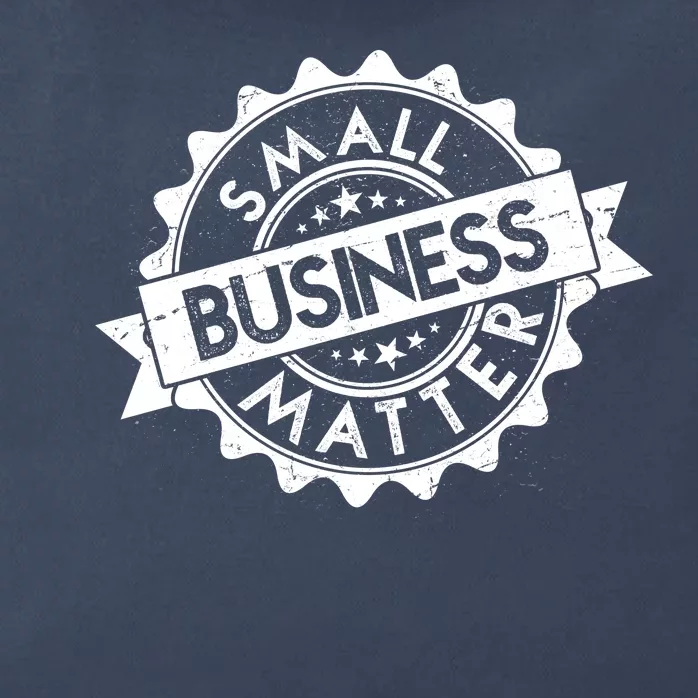 Small Business Matter Stamp Emblem Zip Tote Bag