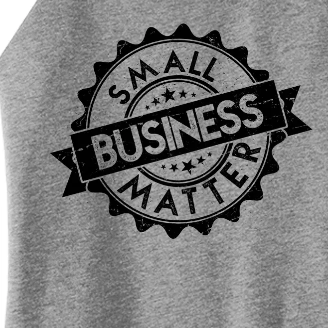 Small Business Matter Stamp Emblem Women’s Perfect Tri Rocker Tank