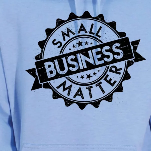 Small Business Matter Stamp Emblem Unisex Surf Hoodie