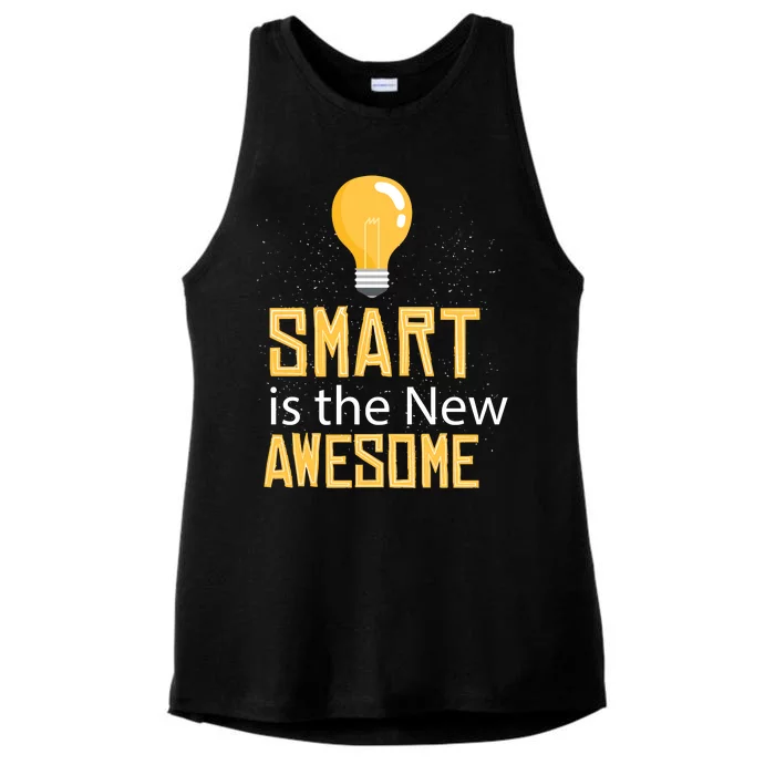 Smart Is Awesome Ladies Tri-Blend Wicking Tank