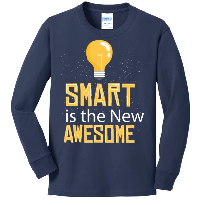 Smart Is Awesome Kids Long Sleeve Shirt