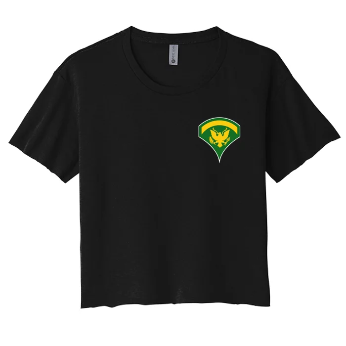 Specialist Military Badge Women's Crop Top Tee