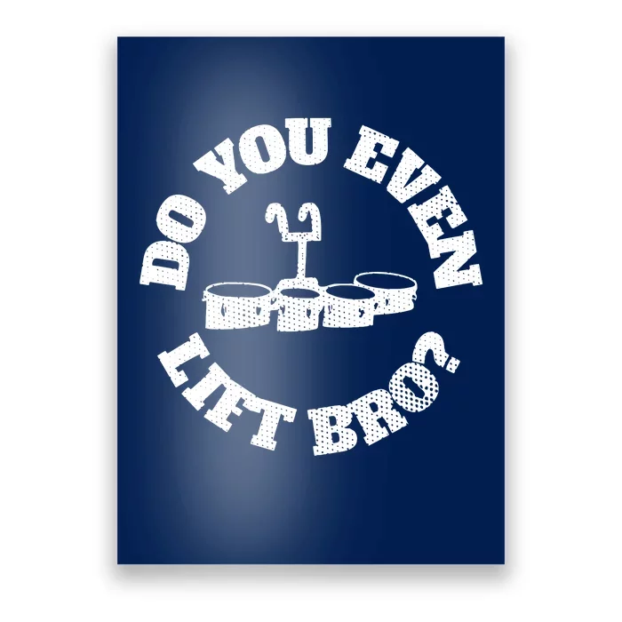 School Marching Band Tenor Drums Funny Drummer Poster