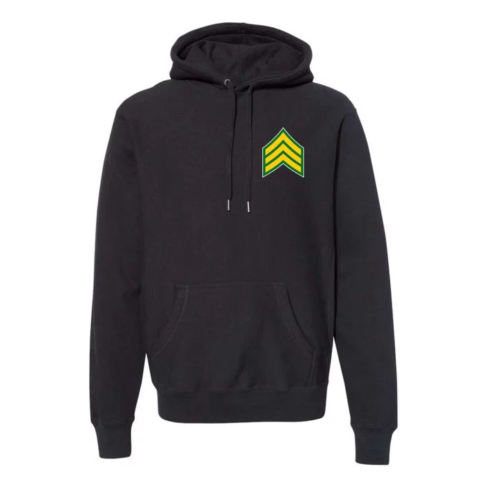 Sergeant Military Badge Premium Hoodie