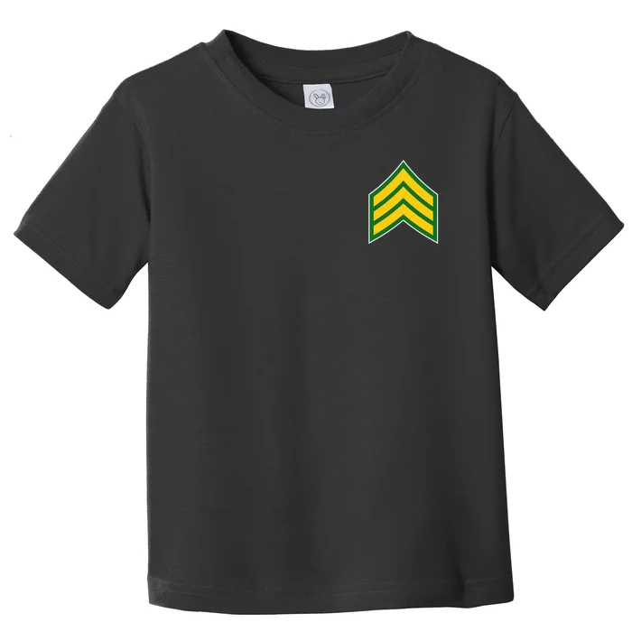 Sergeant Military Badge Toddler T-Shirt