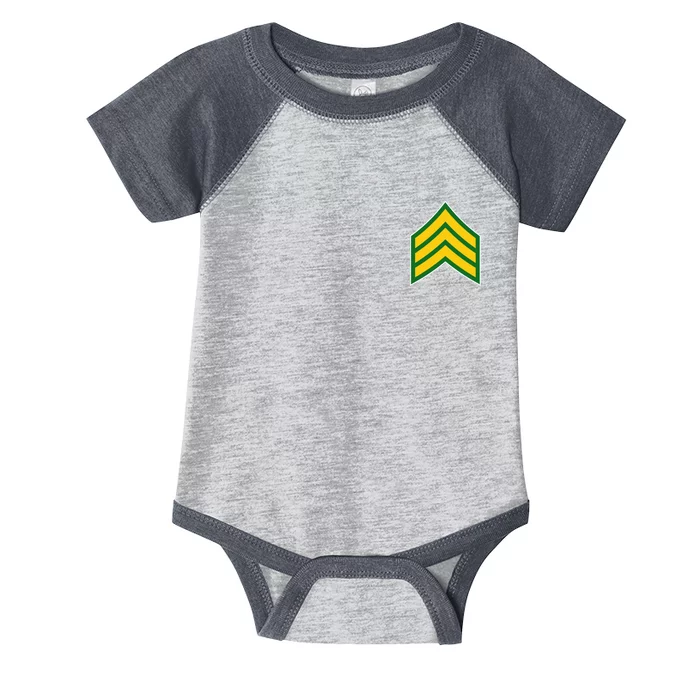 Sergeant Military Badge Infant Baby Jersey Bodysuit