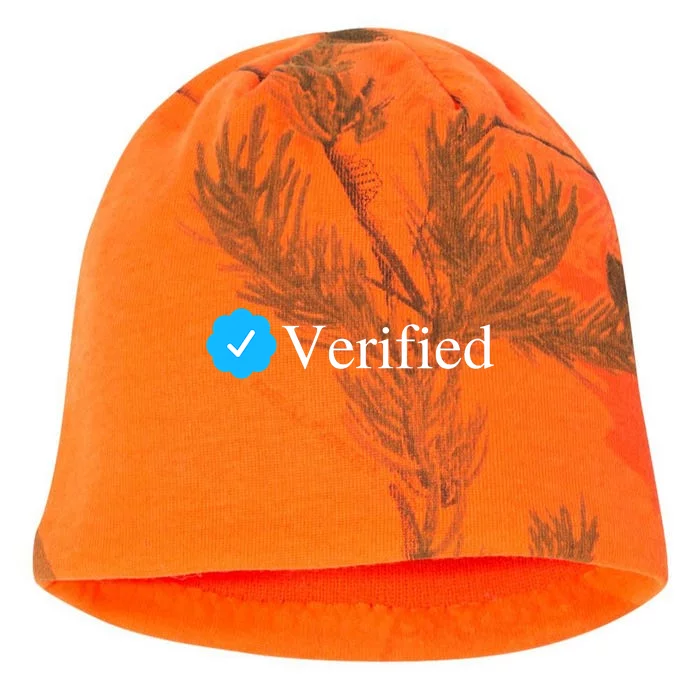 Social Media Blue Check Mark Verified Account Badge Kati - Camo Knit Beanie