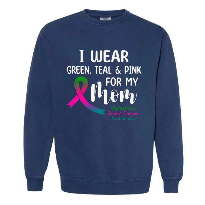 Support Metastatic Breast Cancer Awareness Pink Ribbon Garment-Dyed Sweatshirt